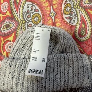 Urban Outfitters Light Gray Knit Beanie